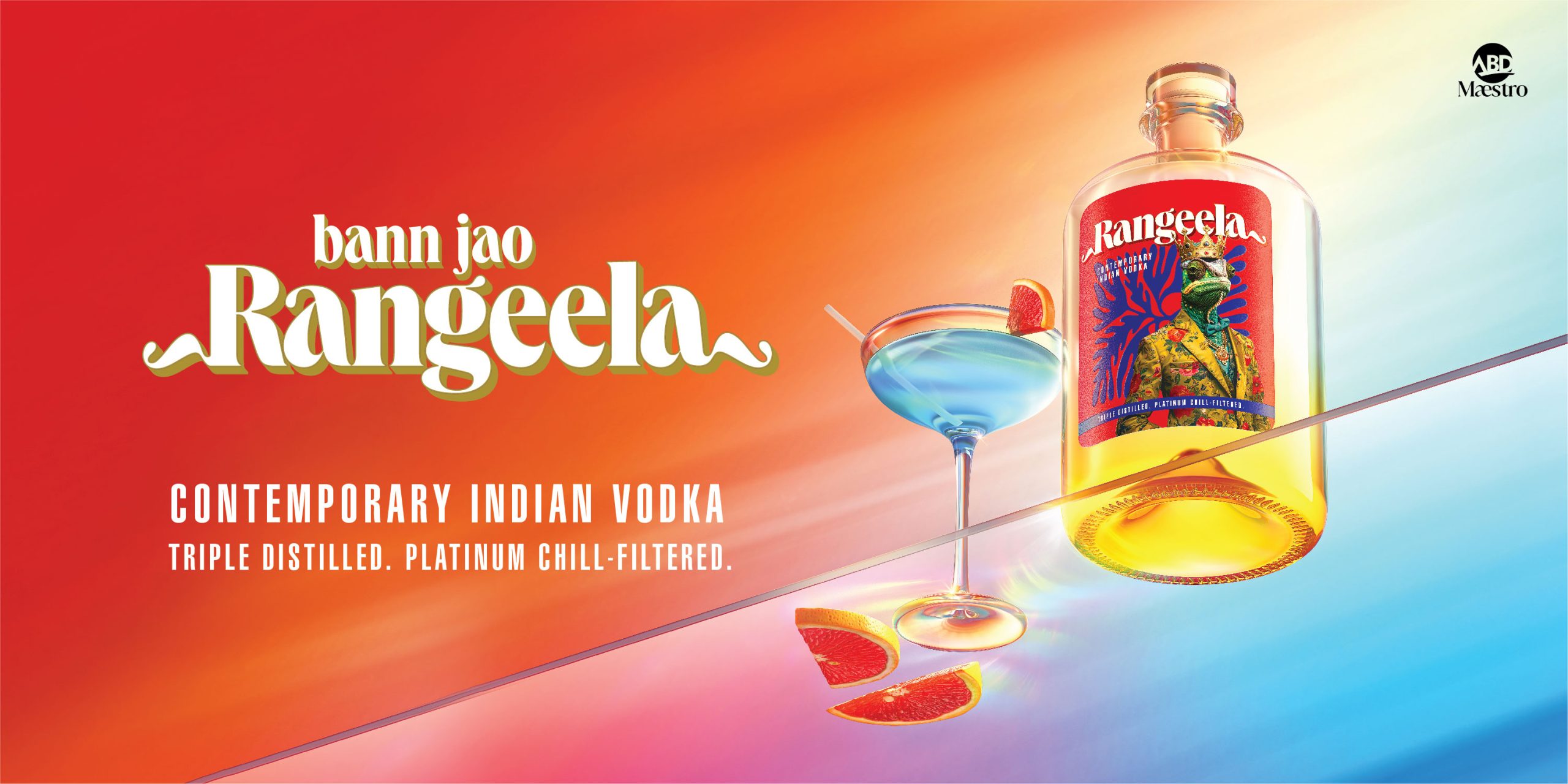 ABD Maestro introduces RANGEELA Contemporary Indian Vodka with its Co-Founder and Creative Partner Ranveer Singh