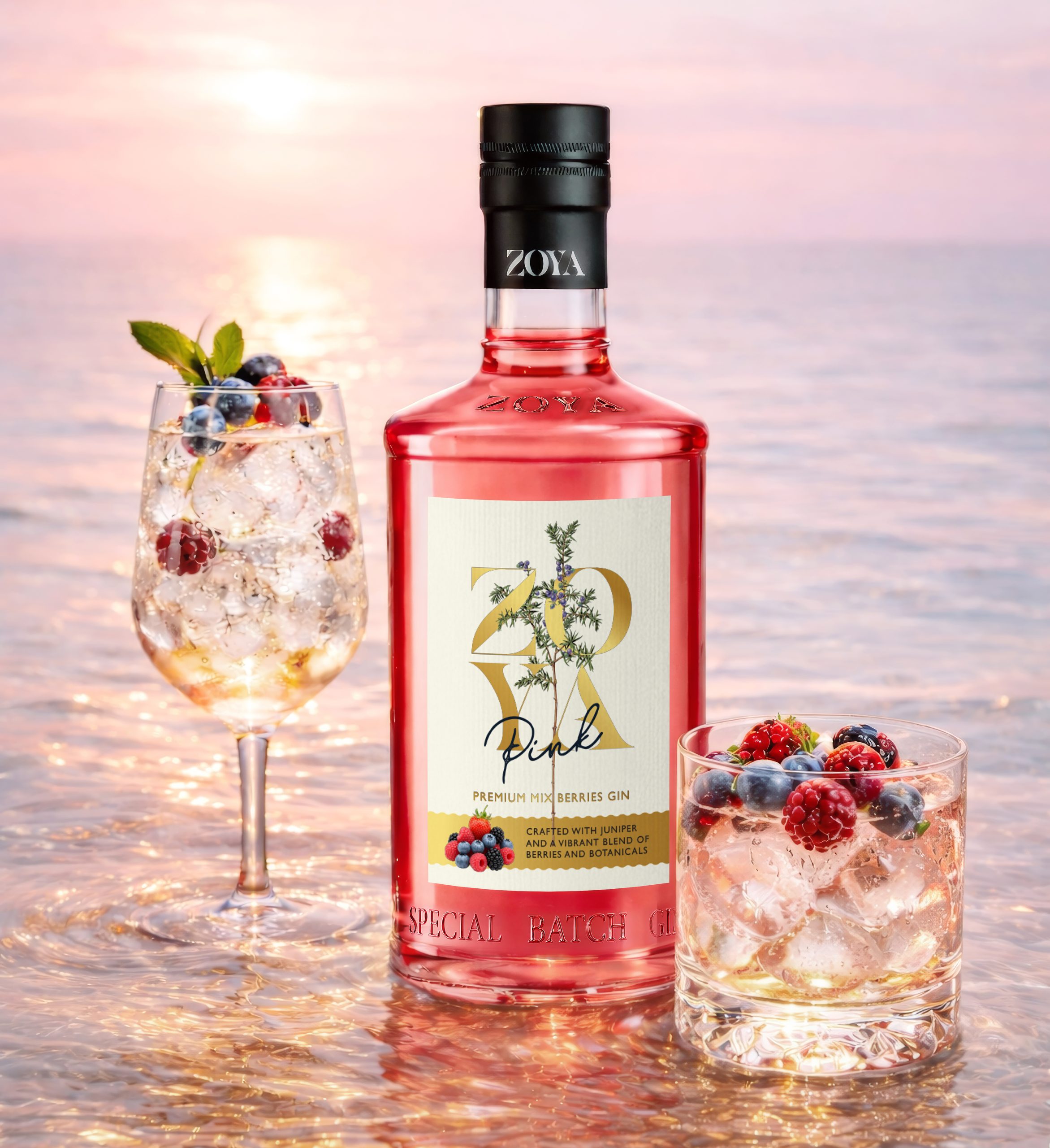 ABD Maestro goes pink with the launch of ZOYA PINK Mix Berries Gin
